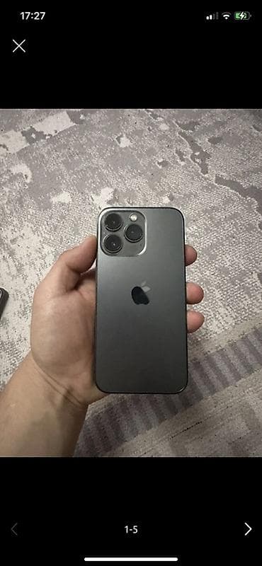 электронный мобил: IPhone 13 Pro, Б/у, 128 ГБ, Защитное стекло, Чехол, Кабель, 77 % — 1