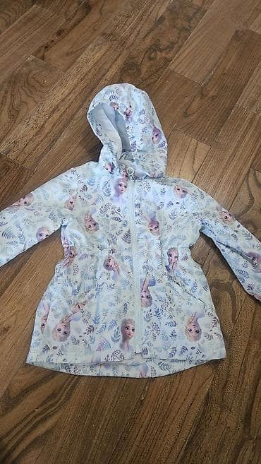 Детская ветровка H&M с капюшоном, коллекция Disney Frozen (принт с at lalafo.kg Детская ветровка H&M с капюшоном, коллекция Disney Frozen (принт с