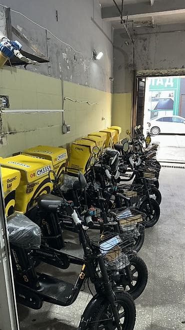 электро сурон: Электроскутеры для курьерской доставки с термокоробами - Модель — 1