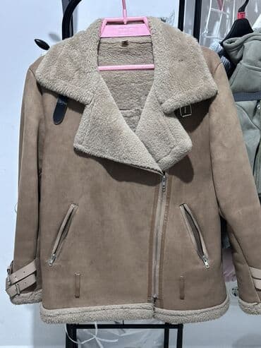 купить спортивный костюм женский недорого от производителя: Дубленка, Авиатор, Короткая модель, M, L — 1