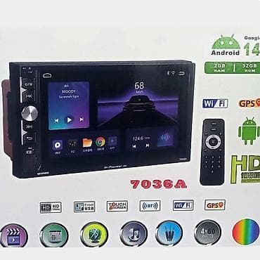 Новый, 2-DIN, 7 ", Android (встроенная ОС), 2 ГБ ОЗУ, 32 Гб ПЗУ