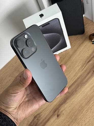 IPhone 15 Pro, Б/у, 256 ГБ, Black Titanium, Защитное стекло, Чехол, Кабель, 88 % at lalafo.kg IPhone 15 Pro, Б/у, 256 ГБ, Black Titanium, Защитное стекло, Чехол, Кабель, 88 %