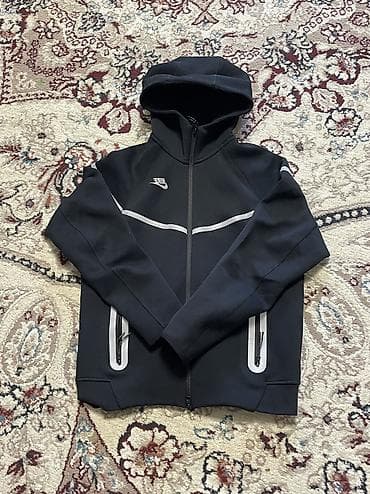nike react: Nike Tech Fleece худи/толстовка на молнии с капюшоном, черная. Размер — 1