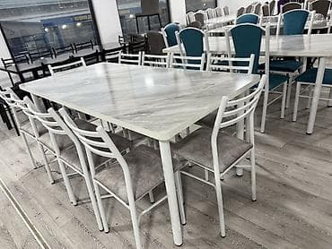 aloe vera: Кухонный стол и стул, цвет - Серый — 7