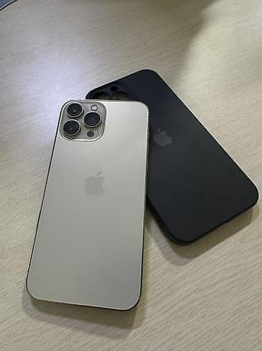 redmi note 11 pro: IPhone 13 Pro Max, Б/у, 128 ГБ, Золотой, Защитное стекло, Чехол, 83 % — 1