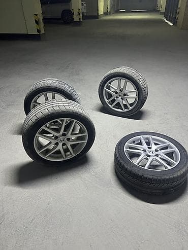 Шиналар жана дисктер: Комплект из 4 колес Honda: оригинальные легкосплавные диски с зимними — 2