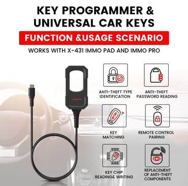 шиномонтажное оборудования: Launch X431 Key Programmer+1 супер чип лаунч+4 смарт ключа — 2