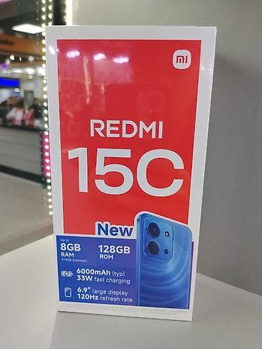 редми13 телефон: Redmi, Redmi 15C, Новый, 128 ГБ, В рассрочку — 1