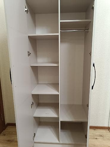 двухстворчатый шкаф: Шифоньер, шкаф для одежды, Б/у, Прямой, ЛДСП — 2