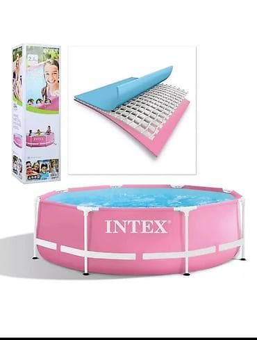 цветов: Каркасный бассейн Intex Pink Metal Frame Pool - Форма: круглый - — 3
