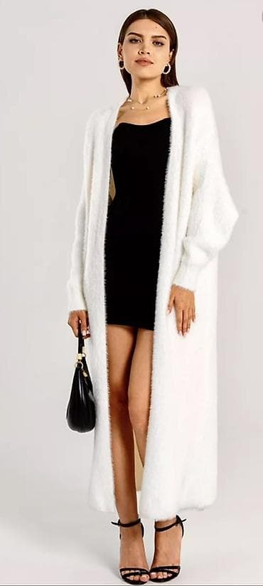 Кардигандар: Кардиган, Трикотаж, Узун модель, Күз-жаз, Көлөмдүү модель — 1