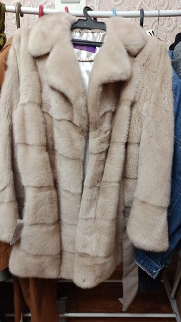 прокат мужских костюмов [возьми на прокат] бишкек фото: Шуба женская из норки, цвет светло-бежевый (песочный). - Натуральный — 2
