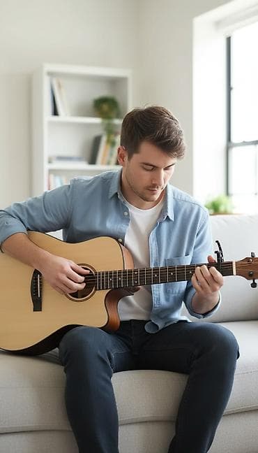 Гитары: Акустическая гитара дредноут с вырезом (cutaway) - Корпус формата — 1