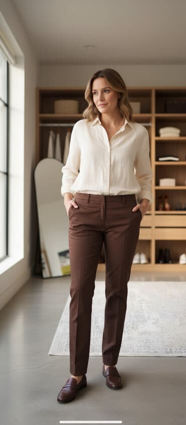 Брюки Классические, Осень-весна, Италия, Хлопок, Новый, XL