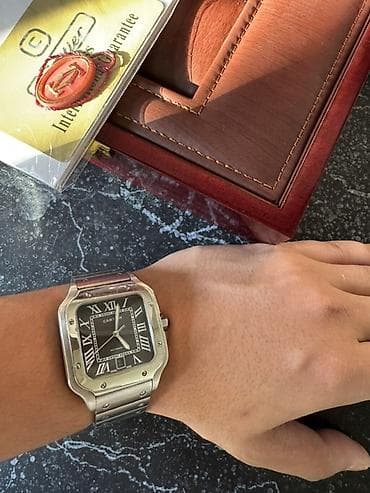 умные часы мужские: Классические часы часы, Cartier, Швейцария, Оригинал, Мужские, Б/у — 4