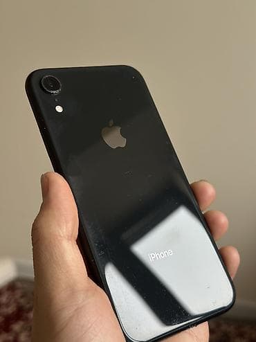 iphone 6с: IPhone Xr, Б/у, 128 ГБ, Jet Black, Защитное стекло, Кабель, 77 % — 2
