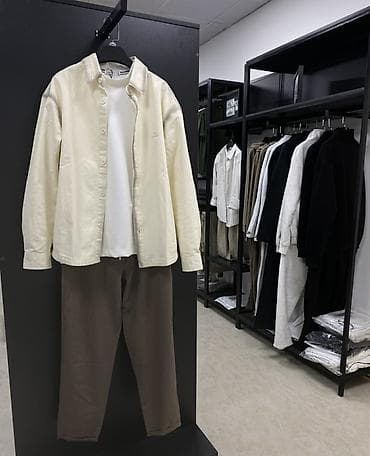 Мужской минималистичный комплект в нейтральных тонах. Цена за