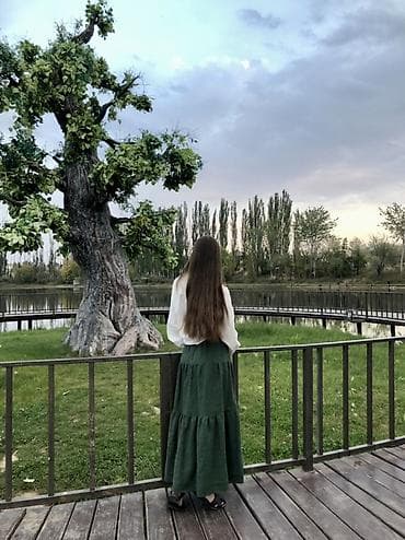 s размер мужской одежды: Юбка, Макси, Лен — 2