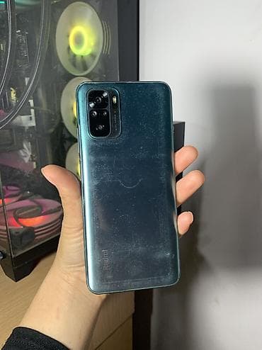 мед алимин: Redmi, Redmi Note 10, Б/у, 64 ГБ, цвет - Голубой, 2 SIM — 1