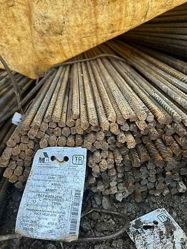 Арматура: Арматура, Сталь, Длина: 11,7 м, Диаметр: 12 мм, Для фундамента — 1