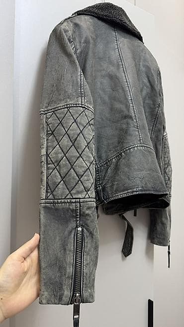 soft shell: Кожаная куртка, Косуха, Натуральная кожа, С меховой отделкой, XS, S — 2