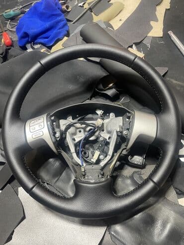 набор инструментов для работы с кожей: Перетяжка руля за 4 часа От 3500сом Перетяжка сидений — 16