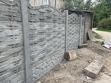 байцовые петухи: Секционный декоративный забор из железобетонных панелей. - Материал — 1