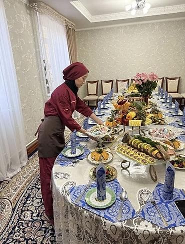 той кызматы: Көчмө банкеттер | Ашпозчулар | Фуршет столу — 3