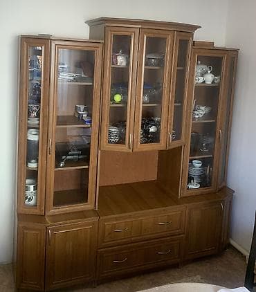 coffee table: Гарнитур для зала, Тумба под ТВ, МДФ, цвет - Коричневый — 2