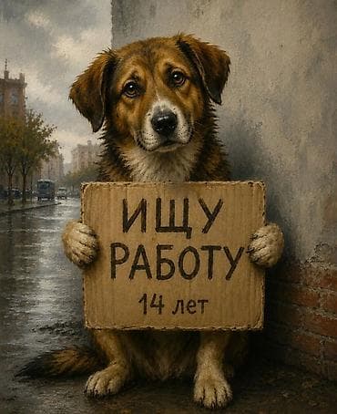 Плакат/арт-принт «Ищу работу — 14 лет» «Рассмотрю любые предложения