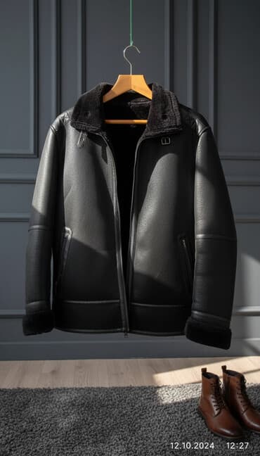 Продаю новую куртку-авиатор Дубленка. 52 размер