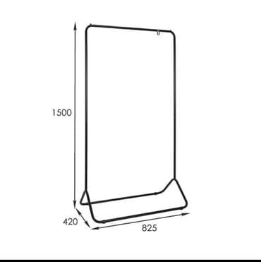 сушилка для посуда: Вешалка гардеробная Радуга 3 Производства : Россия 🇷🇺 Цвет: черный — 3