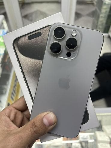 asus zen: IPhone 15 Pro, Б/у, 256 ГБ, Natural Titanium, Коробка, 87 % — 1