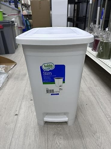 Хозтовары: Мусорное ведро Hobby Life Slim 25 л с педальным механизмом - Объем — 1