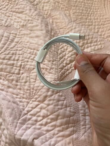 lightning кабель: Кабель USB‑C to Lightning (белый) Оригинал 100% - Коннекторы: USB‑C — 1