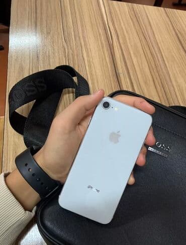 IPhone 8, Б/у, 256 ГБ, Белый, Зарядное устройство, Чехол, 68 %