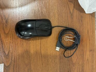 Проводная компьютерная мышь, классическая форма под правую и левую