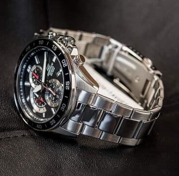 часы механические casio: EDIFICE ___ Функции : секундомер, дата, светонакопитель (подсветка) — 3