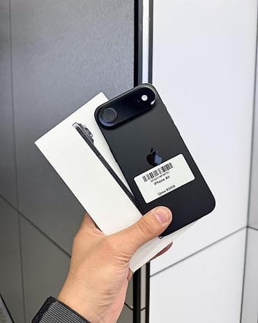 IPhone Air, Б/у, 256 ГБ, Black Titanium, Защитное стекло, Чехол, Кабель, В рассрочку, 100 %