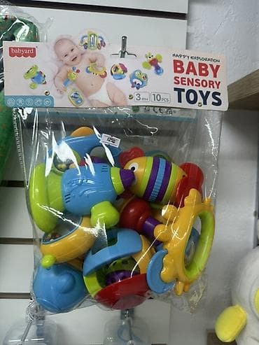 игрушки для младенцев: Набор развивающих погремушек Babyyard “Baby Sensory Toys” - — 1