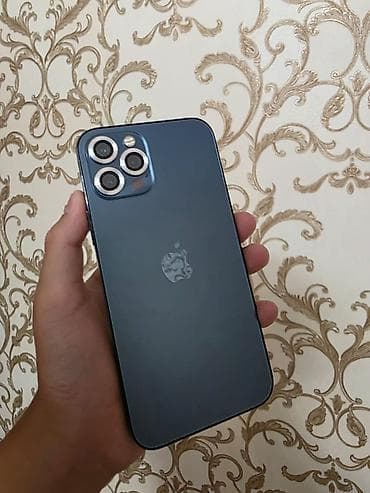 айфон 12 прр: IPhone 12 Pro, Б/у, 128 ГБ, Pacific Blue, Кабель, 73 % — 1