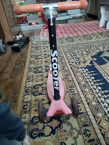 Детские самокаты: Детский самокат, Трёхколёсный, Б/у — 4