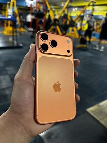 a55 5g: IPhone 17 Pro Max, Б/у, 1 ТБ, Оранжевый, Кабель, Коробка, 100 % — 1
