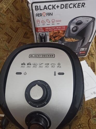 аэрогрил: Продается аэрофритюрница Black and Decker, 2.5 л. Цена 3500 сом В — 2