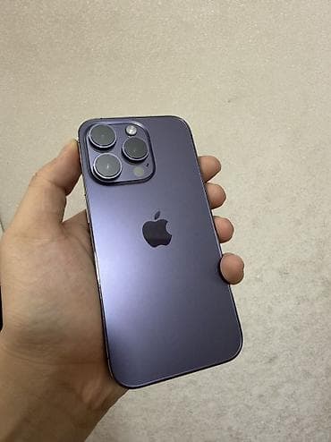 honor 6: IPhone 14 Pro, Б/у, 256 ГБ, Deep Purple, Защитное стекло, 78 % — 2