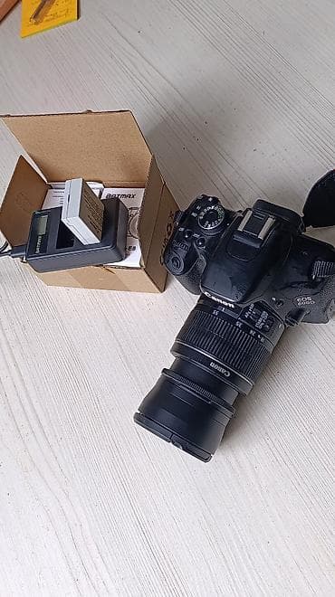 камера кыргызстана: Canon 600D. Фотоаппараты. Баары иштейт. Объектив жаңыга алмашкан. Эки — 6