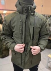 Үлпөт көйнөктөрү жана аксессуарлар: Мужская зимняя куртка-парка тактического бесплатное доставка - — 12