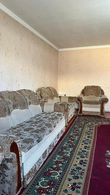 диван мягкая мебель: Комплект мягкой мебели, цвет - Коричневый — 2