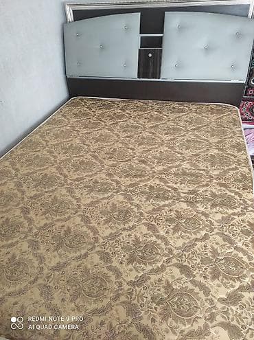 спални бу: Двуспальная кровать, С мягким изголовьем, длина - 200 см — 2