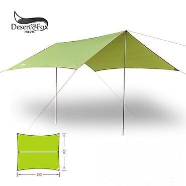 веревка: Тент для походов и кемпинга от дождя, сольнца и ветра размер 3*3 м в — 4